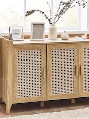 Julian Bowen Brown Sydney 3 Door Sideboard - Image 1 of 6