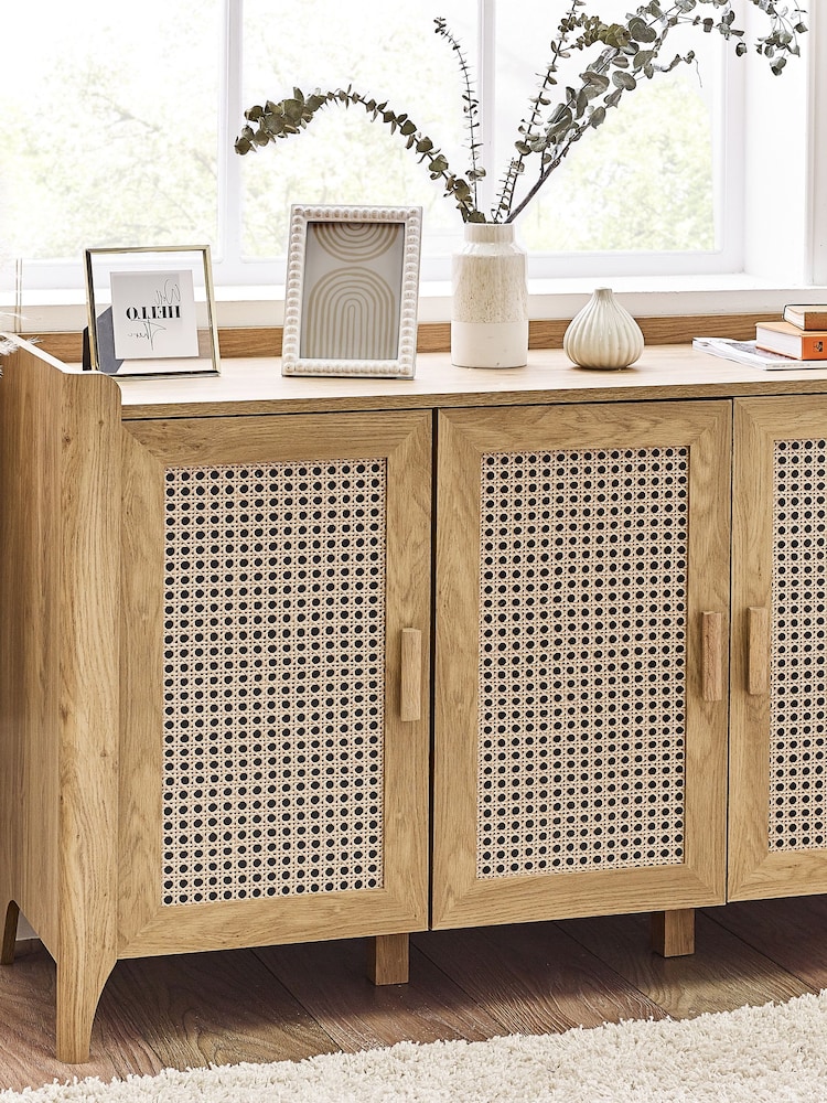 Julian Bowen Brown Sydney 3 Door Sideboard - Image 1 of 6