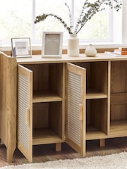 Julian Bowen Brown Sydney 3 Door Sideboard - Image 2 of 6