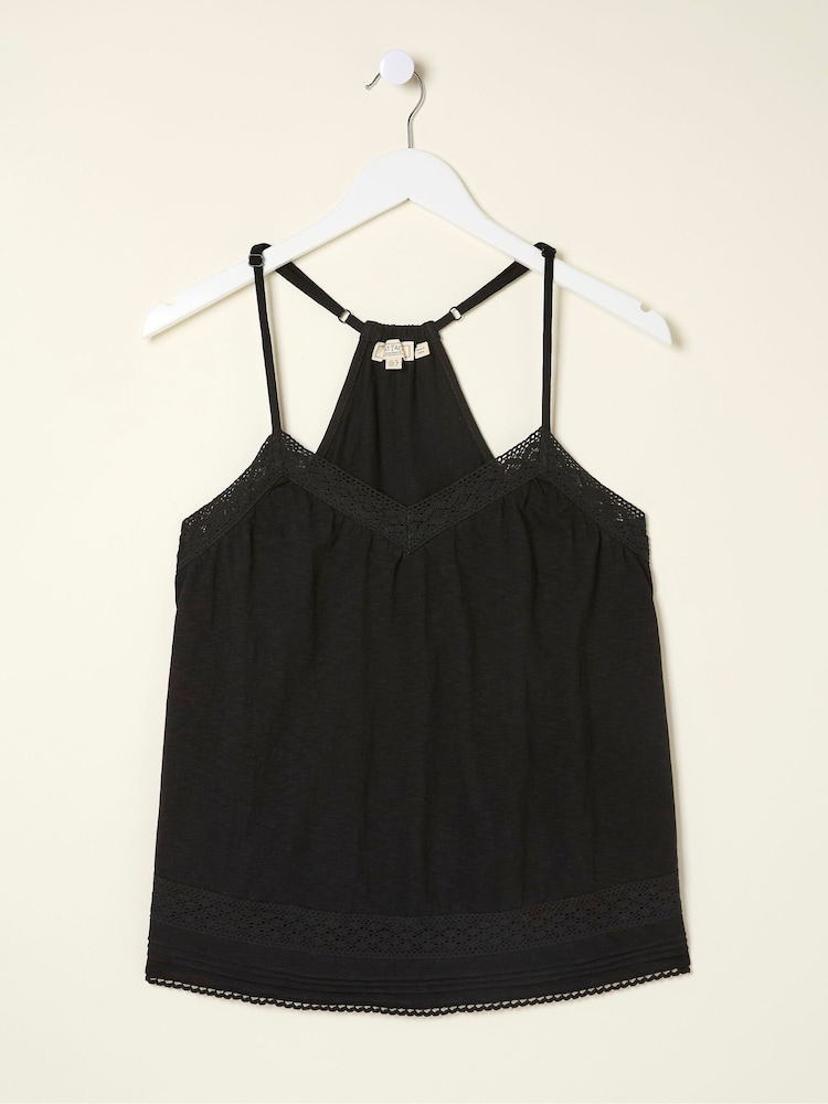 FatFace Tina Black Cami - Image 4 of 4