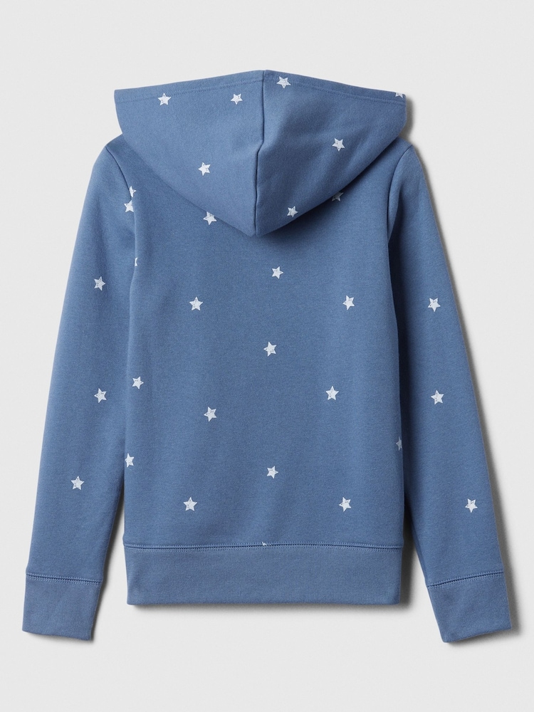Gap Blue Star Logo Print Overhead Hoodie (4-13yrs) - Image 2 of 2