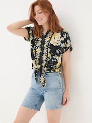 FatFace Cali Black Citrus Floral Shirt - Image 1 of 7
