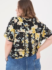 FatFace Cali Black Citrus Floral Shirt - Image 4 of 7