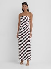 4th & Reckless Brown Mutya Satin Maxi Skirt - Image 1 of 4