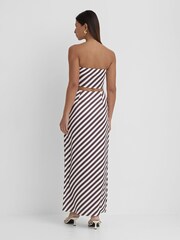 4th & Reckless Brown Mutya Satin Maxi Skirt - Image 2 of 4