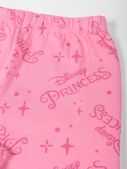 Brand Threads Pink Girls 100% Cotton Disney Princess Short Pyjama Set - Image 5 of 5