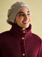 Joules Fleur Red Fleece Jacket - Image 5 of 8