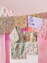 Cath Kidston Summer Birds Tea 100% Cotton Towels Set Of 4 - Image 1 of 2