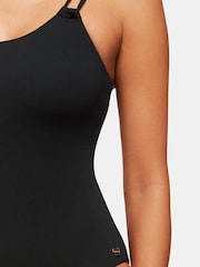 Whistles Black Double Strap Textured Swimsuit - Image 4 of 5