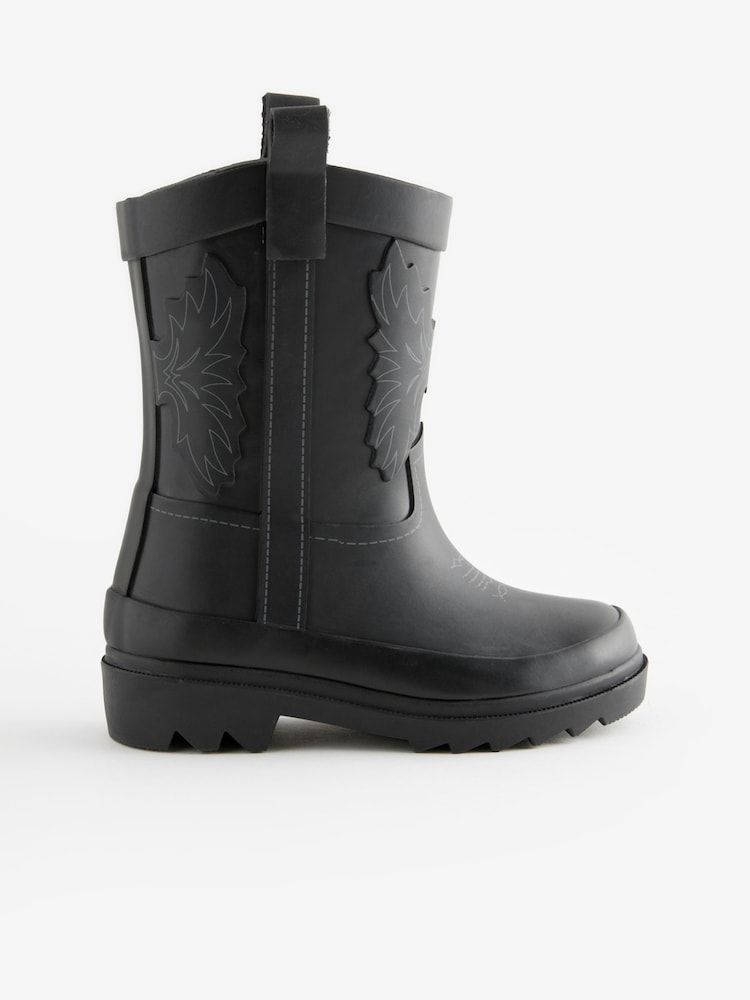 Black Western Wellies - Image 1 of 4