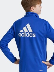 Blau - adidas Essentials Trainingsanzug mit großem Logo - Bild 4 von 7