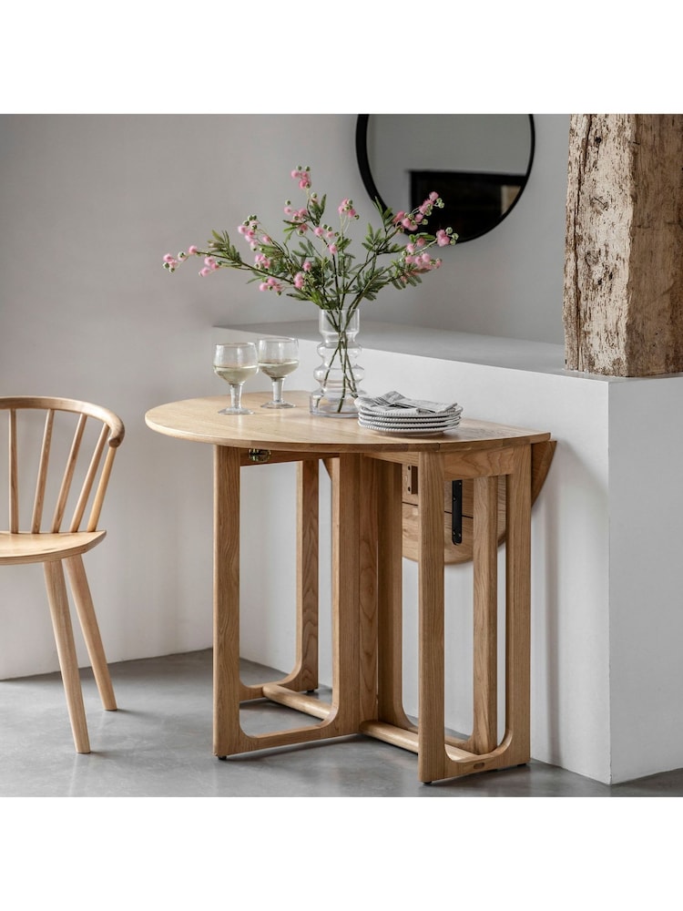 Gallery Home Natural Neston Folding Dining Table - Image 2 of 8