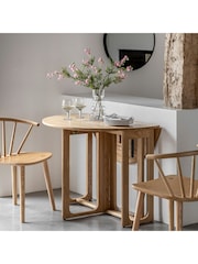 Gallery Home Natural Neston Folding Dining Table - Image 3 of 8