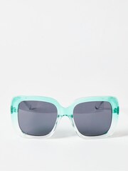Oliver Bonas Blue Ombre Square Sunglasses - Image 3 of 6