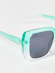 Oliver Bonas Blue Ombre Square Sunglasses - Image 6 of 6