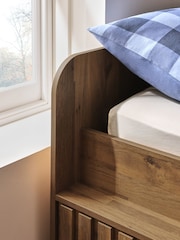Oak Effect Kids Oslo Bronx Storage Frame with Trundle Bed Drawers - Image 5 of 8