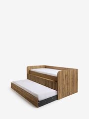 Oak Effect Kids Oslo Bronx Storage Frame with Trundle Bed Drawers - Image 7 of 8
