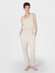 Sweaty Betty Creme Beige Marl Gaia Yoga Tank - Image 3 of 7
