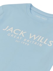 Jack Wills Blue Ground Boys Regular Fit Carnaby 100% Cotton T-Shirt - Image 6 of 6