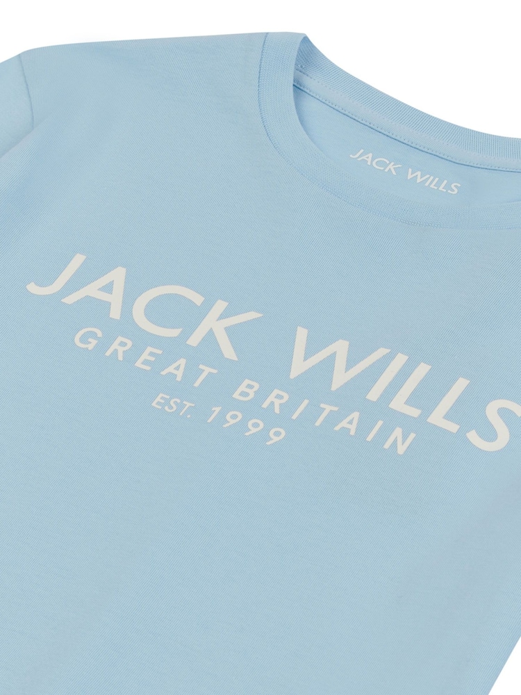 Modra s tlemi - Jack Wills dečki v standardnem kroju Carnaby 100% Bombažna majica - Slika 6 iz 6 Modra s tlemi - Jack Wills dečki v standardnem kroju Carnaby 100% Bombažna majica - Slika 6 iz 6