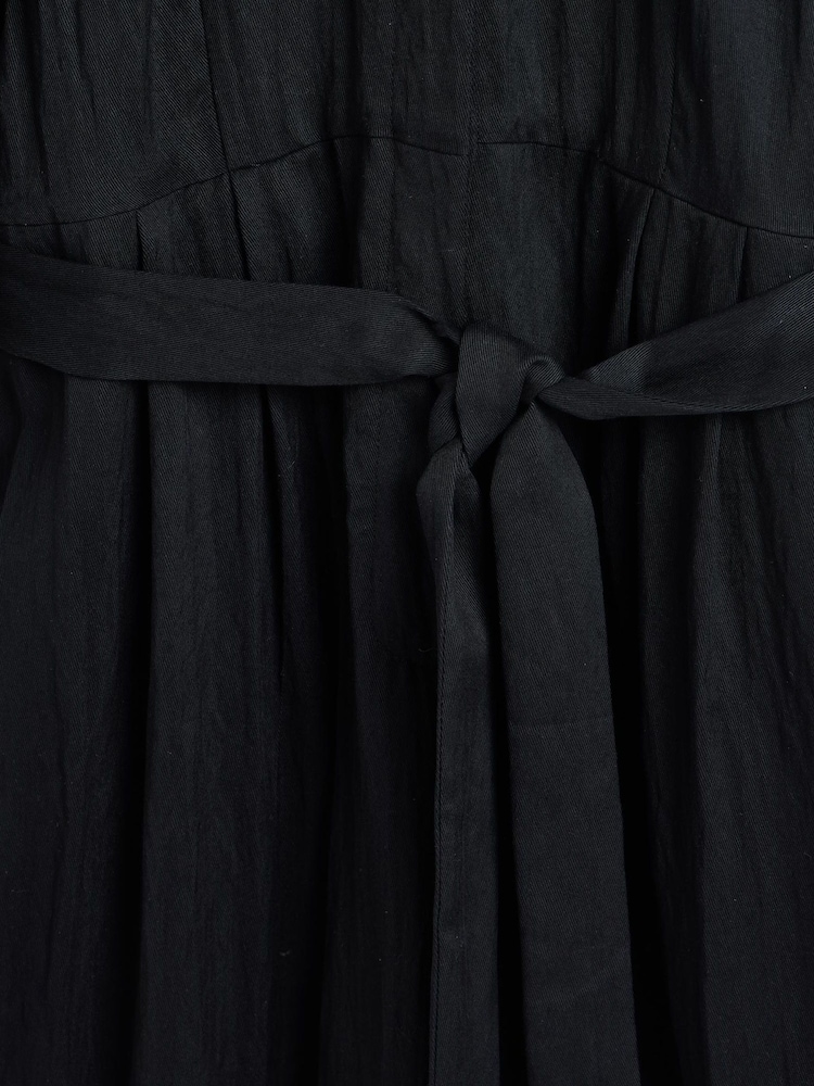 Oliver Bonas Black Collarless Wide Leg Jumpsuit - Image 9 of 9