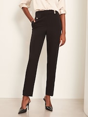 Lipsy Black Pocket Detail Tapered Trousers - Image 1 of 3