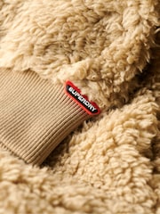 Superdry Nude Super Soft Zip Henley Fleece - Image 6 of 6