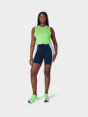 Зеленый с принтом - Майка с укоротами Sweaty Betty Breathe Easy - Изображение 3 из 6