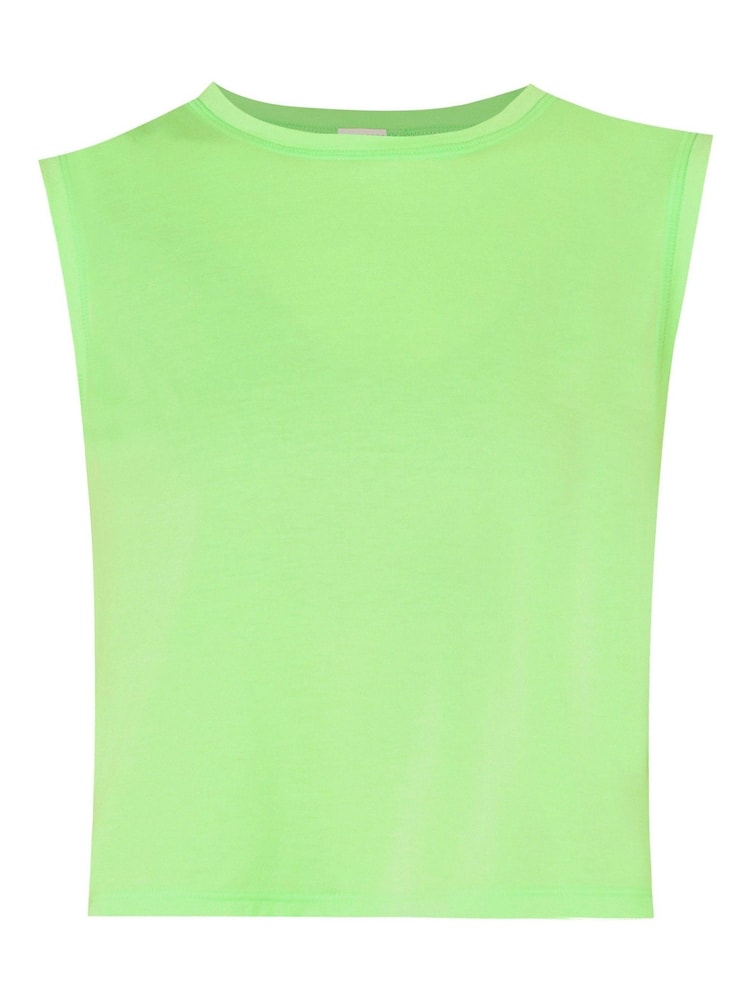 Зеленый с принтом - Майка с укоротами Sweaty Betty Breathe Easy - Изображение 6 из 6
