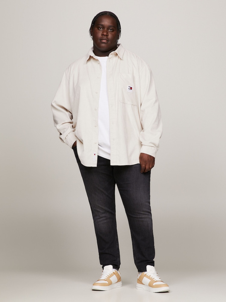 Tommy Jeans Natural Relax Corduroy 100% Cotton Shirt - Image 1 of 9 Tommy Jeans Natural Relax Corduroy 100% Cotton Shirt - Image 1 of 9