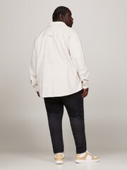 Tommy Jeans Natural Relax Corduroy 100% Cotton Shirt - Image 2 of 9