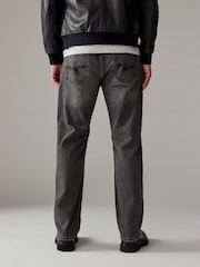 Grey Mid Straight Fit Vintage Wash Denim Jeans - Image 3 of 9