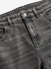 Grey Mid Straight Fit Vintage Wash Denim Jeans - Image 8 of 9