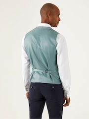 Skopes Grey Montalvo Check Tailored Fit Waistcoat - Image 3 of 5