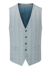 Skopes Grey Montalvo Check Tailored Fit Waistcoat - Image 4 of 5