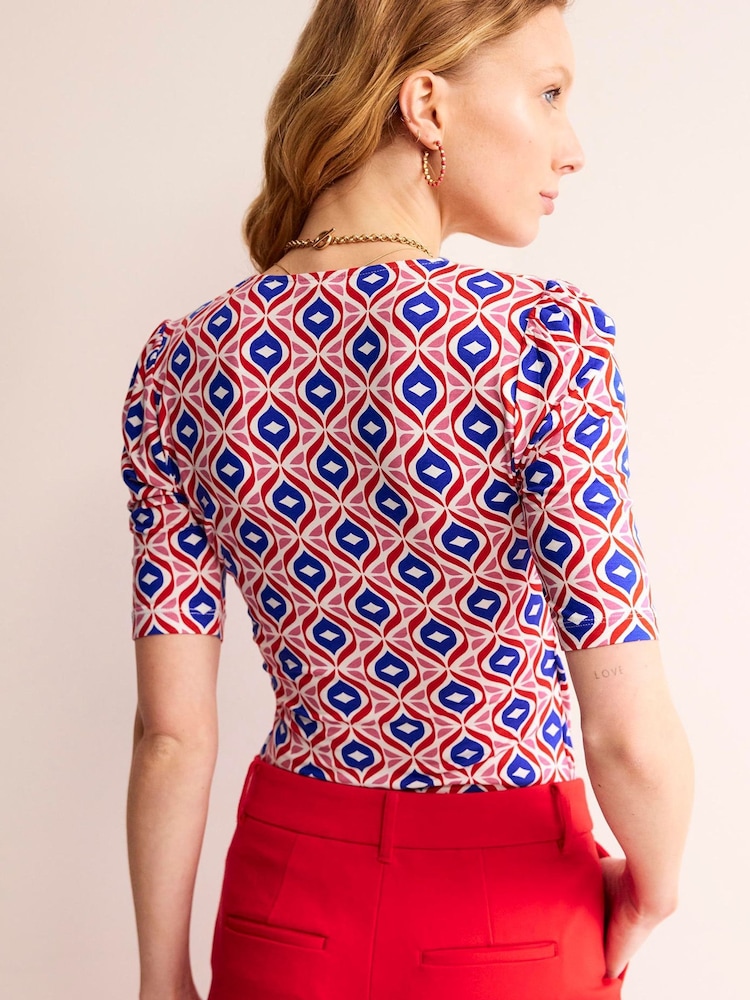 Boden Red Olive Sleeveless Blouses - Image 2 of 5