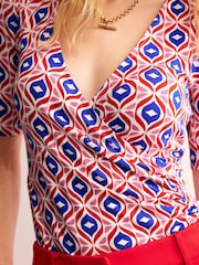 Boden Red Olive Sleeveless Blouses - Image 4 of 5