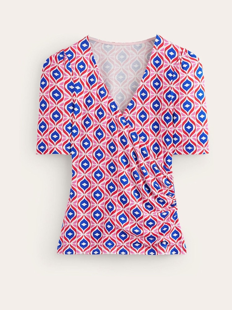 Boden Red Olive Sleeveless Blouses - Image 5 of 5