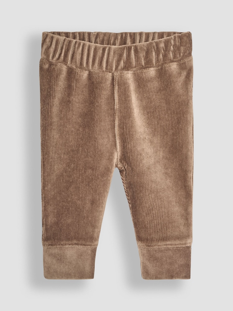 JoJo Maman Bébé Ecru Bear Sweatshirt & Cosy Trouser Baby Set - Image 4 of 10