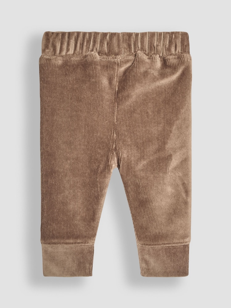 JoJo Maman Bébé Ecru Bear Sweatshirt & Cosy Trouser Baby Set - Image 5 of 10