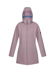 Regatta Purple Carisbrooke Waterproof Longline Softshell Jacket - Image 7 of 9