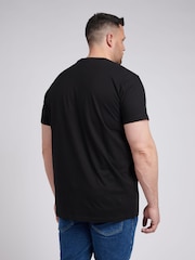 U.S. Polo Assn. Black Big And Tall Mens Stripe Rider 100% Cotton T-Shirt - Image 4 of 5