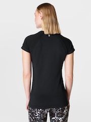 Sweaty Betty Black Athlete Seamless Workout T-Shirt - Image 2 of 8