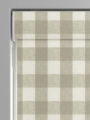 Sophie Allport Natural Stone Gingham Made to Measure 100% Cotton Roman Blinds - Image 3 of 6