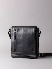 Lakeland Leather Black Medium Keswick Messenger Bag - Image 1 of 7