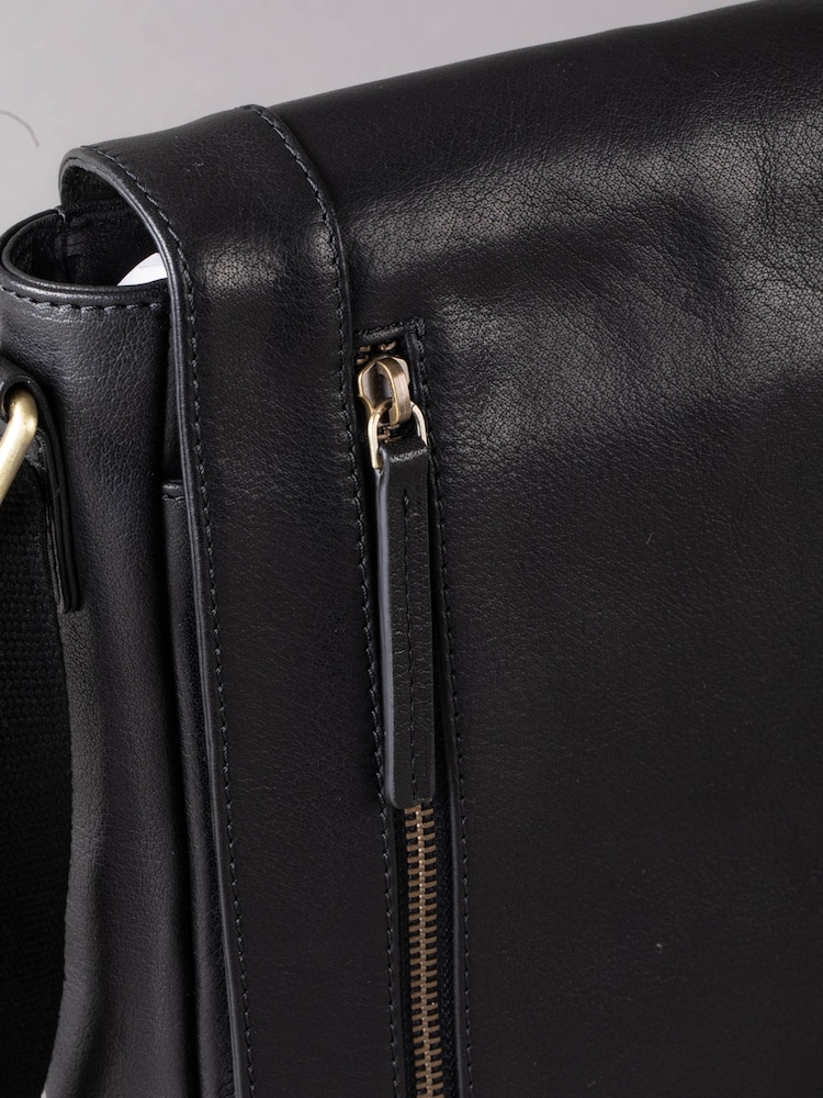 Schwarz - Lakeland Leather – Keswick – mittelgroße Umhängetasche - Image 4 of 7