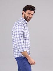Lakeland Leather Purple Clothing Warrick 100% Cotton Shirt - Image 3 of 7