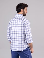 Lakeland Leather Purple Clothing Warrick 100% Cotton Shirt - Image 4 of 7