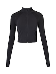 Sweaty Betty Athlete Workout Nahtloses Crop-Sweatshirt mit Reißverschluss - Bild 7 von 7
