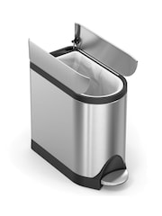 simplehuman Brushed Steel 10L Butterfly Pedal Bin - Image 5 of 5